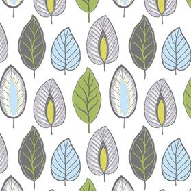 green, black, blue and grey chic leaf wallpaper