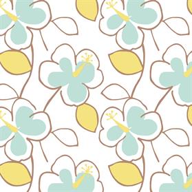 mint green and lime flower power wallpaper