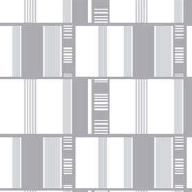 Metallic silver and grey grid lock geometric wallpaper