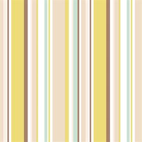 mint green, lime and brown step stripe wallpaper